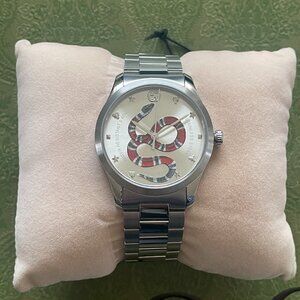 Gucci G-Timeless 38mm Colored Snake Motif Stainless Steel Watch YA1264076